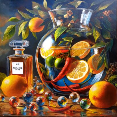 Vibrazioni di vetro e colore - a Paint Artowrk by Luca Sabato